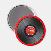 Old Rocker Typ Vinyl Record Magnet (Vorderseite/Rückseite)