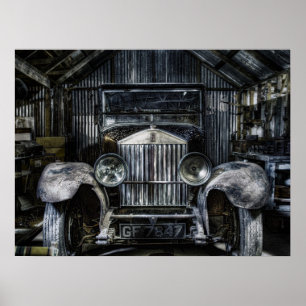 Old Rolls Royce Poster