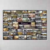 Old Rome Collage Poster (Vorne)