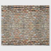 Old Rotten Brick Walling Geschenkpapier (Flach)