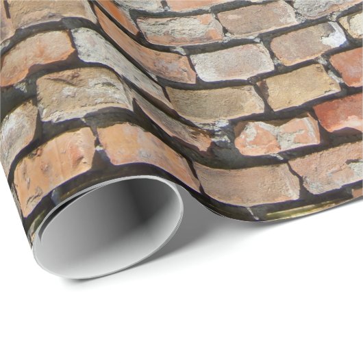 Old Rotten Brick Walling Geschenkpapier (Rolleneckpunkt)