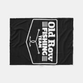 Old Row Fishing Team Funny For Men Women  Fleecedecke (Vorderseite (Horizontal))
