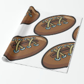 Old Rugby Ball Geschenkpapier (Ungerollt)