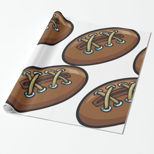 Old Rugby Ball Geschenkpapier (Ungerollt)