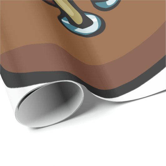 Old Rugby Ball Geschenkpapier (Rolleneckpunkt)