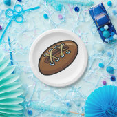 Old Rugby Ball Pappteller