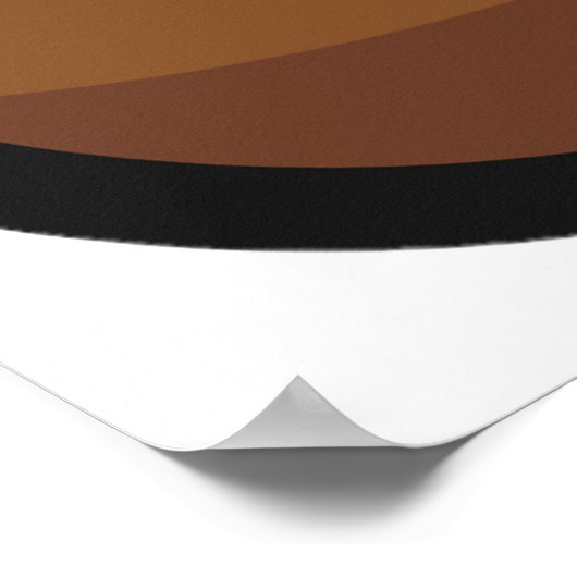 Old Rugby Ball Poster (Ecke)