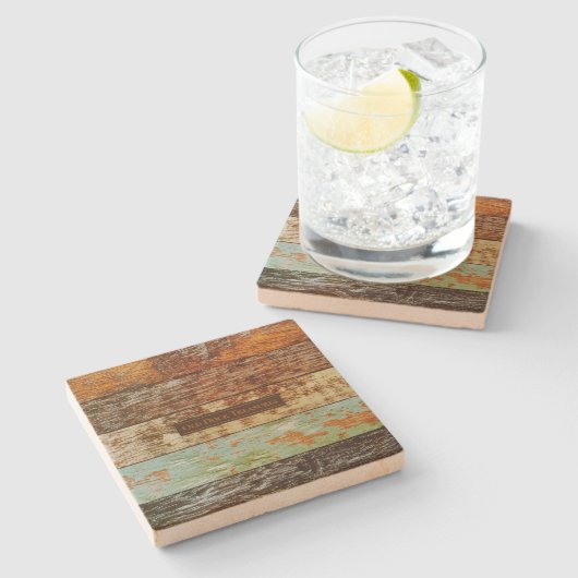 Old Rustic Coasters Steinuntersetzer (Seitenansicht)