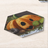 Old Rustic Pumpkin Spook Halloween-Party Untersetzer (angewinkelt)