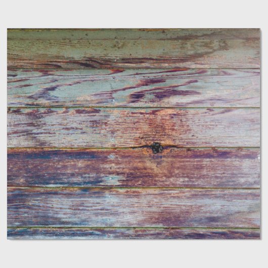 Old, rustic wood wall of an abandoned buildingweat geschenkpapier (Flach)