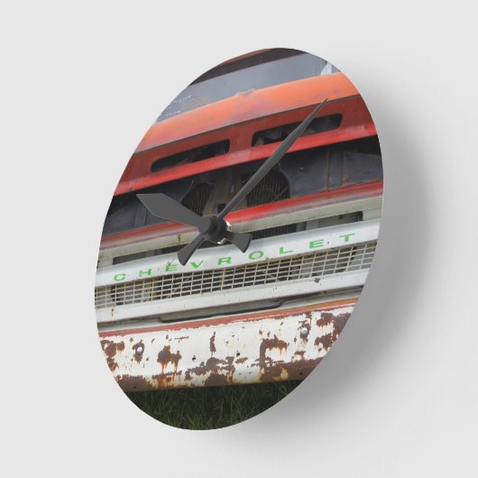 Old Rusty Runde Wanduhr (Winkel)