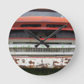 Old Rusty Runde Wanduhr (Vorderseite)