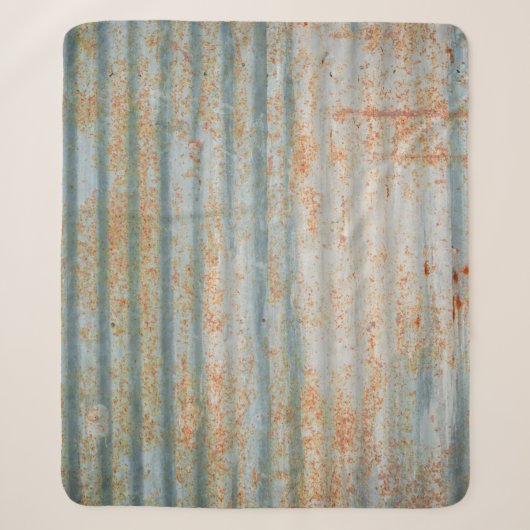 Old rusty steel wall. Old rusty steel wall texture Sherpadecke (Vorderseite)