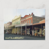 Old Sacramento District Travel Foto Postkarte (Vorderseite)