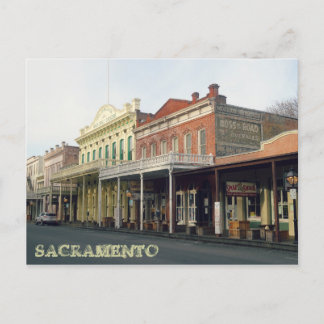 Old Sacramento District Travel Foto Postkarte