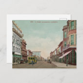 Old Sacramento J. Street Postkarte (Vorne/Hinten)