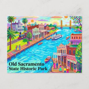 Old Sacramento State Historic Park Kalifornien Postkarte