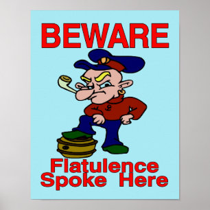 Old Sailor Comical Poster