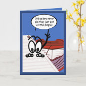 Old Sailors Dinghy Funny Custom Grußkarte Karte (Gelbe Blume)