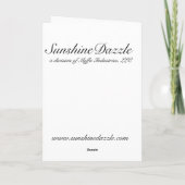 Old Saint Nicholas Feiertagskarte (Rückseite)