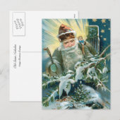 Old Saint Nicholas Feiertagspostkarte (Vorne/Hinten)