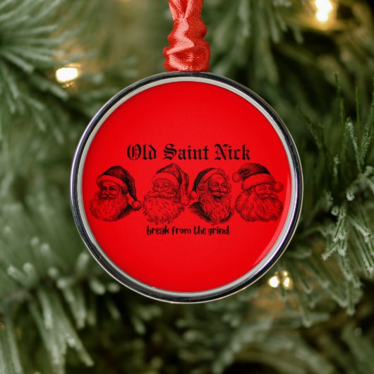 Old Saint Nick BFTG Ornament Aus Metall (Baum)