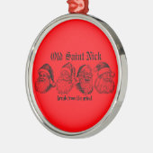 Old Saint Nick BFTG Ornament Aus Metall (Links)