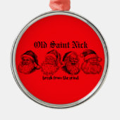 Old Saint Nick BFTG Ornament Aus Metall (Vorne)