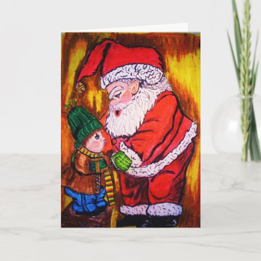 OLD SAINT NICK Weihnachtskarte Feiertagskarte (Vorderseite)