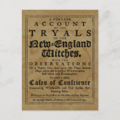 Old Salem Witch-Prozesse Postkarte (Vorderseite)