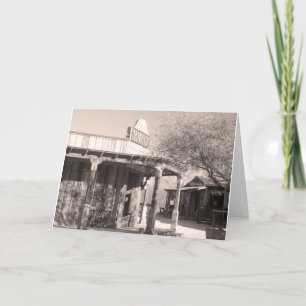 Old Saloon Gammons Gulch Arizona Grußkarte Karte