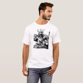 Old Samurai Warrior Design T-Shirt (Vorne ganz)