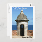 Old San Juan Postkarte (Vorne/Hinten)