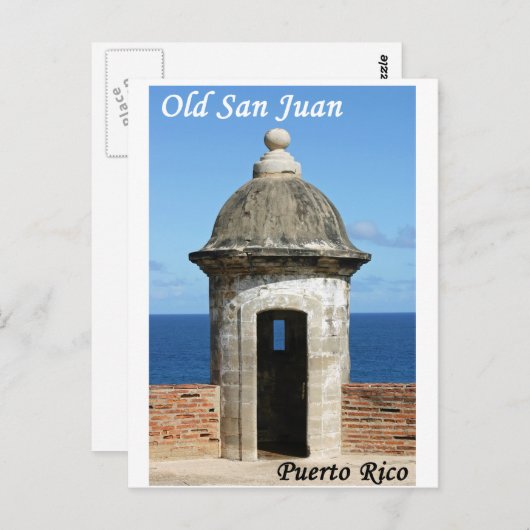 Old San Juan Postkarte (Vorne/Hinten)
