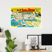 Old San Juan Puerto Rico Poster (Heimbüro)