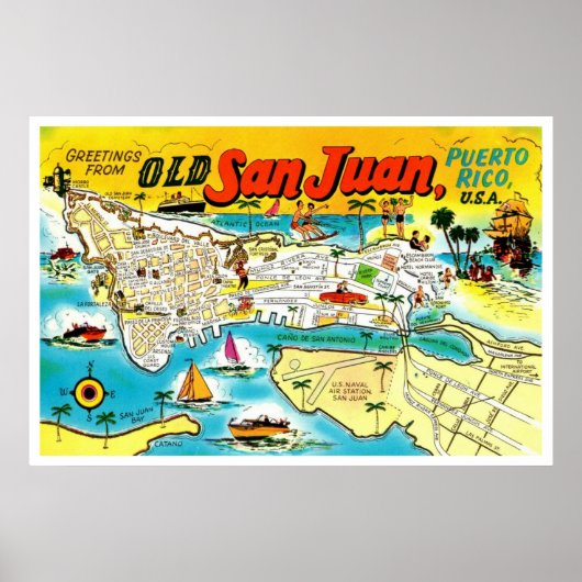 Old San Juan Puerto Rico Poster (Vorne)