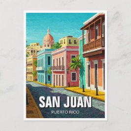 Old San Juan Puerto Rico Reisen Postkarte