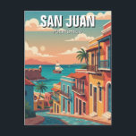 Old San Juan Puerto Rico Reisen Postkarte<br><div class="desc">San Juan, die Hauptstadt von Puerto Rico, ist eine pulsierende Stadt, die kolonialen Charme mit karibischer Energie verbindet. Das Herz liegt in der Altstadt von San Juan, einem wunderschön erhaltenen historischen Viertel mit bunten kolonialen Gebäude, Kopfsteinpflasterstraßen und jahrhundertealten Festungen. Sehenswürdigkeiten wie El Morro und Castillo San Cristóbal stehen als mächtige...</div>