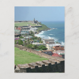 Old San Juan Shore Postkarte