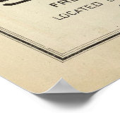 Old Sanger CA Map (1891) Poster (Ecke)