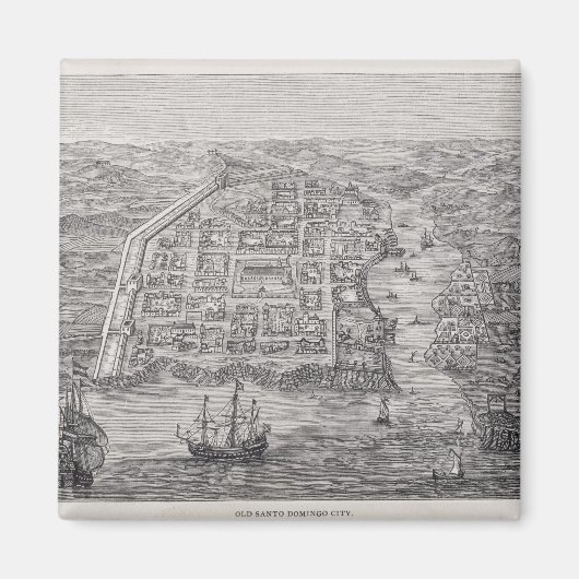 Old Santo Domingo City Magnet (Vorne)