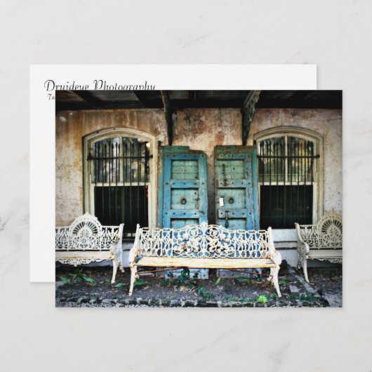 Old Savannah Gebäude Postkarte (Vorne/Hinten)