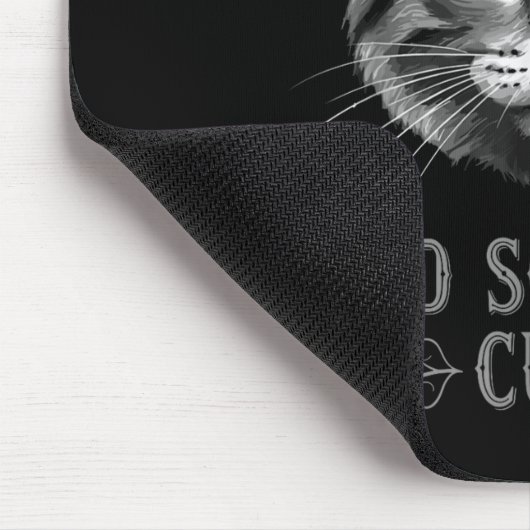 Old Scchool Cult Funny Cat For Cool People And - F Mousepad (Ecke)