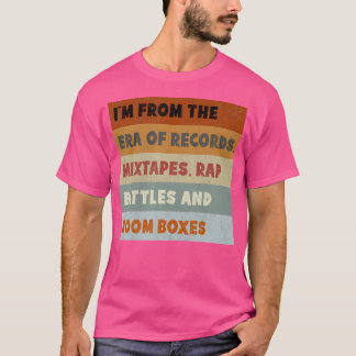 Old School 80er Hip Hop Mixtapes Rap Battles Recor T-Shirt