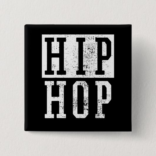 Old School 90er 90er Jahre Hip Hop Rap Damiseta Button (Vorderseite)