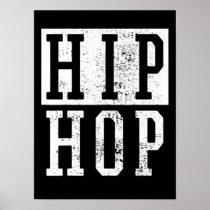 Old School 90er 90er Jahre Hip Hop Rap Damiseta Poster