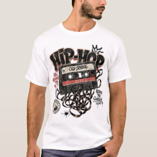 Old School 90er Hip Hop Kassette Retro T-Shirt