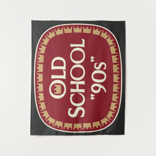 Old School 90er Malzbier 40oz Etikettendesign Wandteppich (Vorderseite)