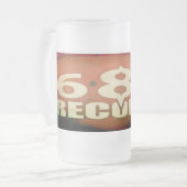 OLD-SCHOOL ANGESAGTES HOPFEN mit NEUEN SCHULregeln Mattglas Bierglas (Vorderseite Links)