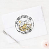 Old School Baja Overland Runder Aufkleber (Umschlag)